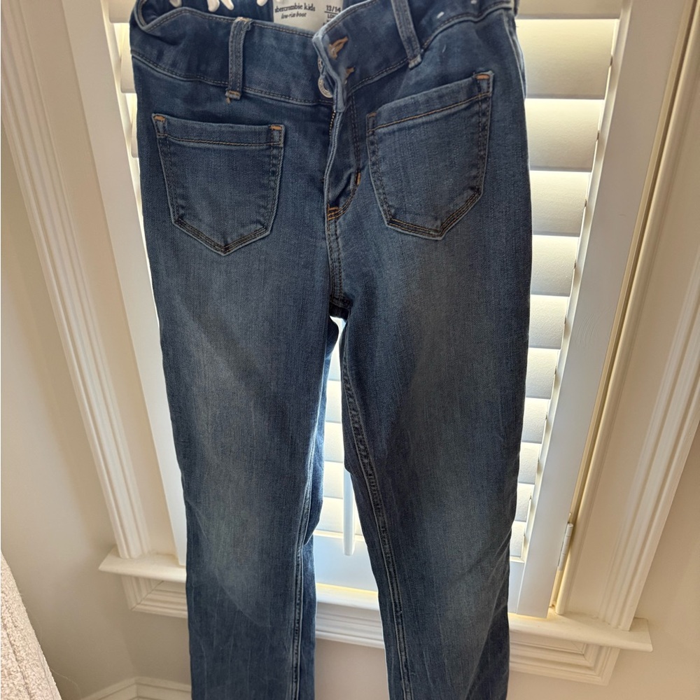Abercrombie Kids Blue Low-Rise Boot Jeans